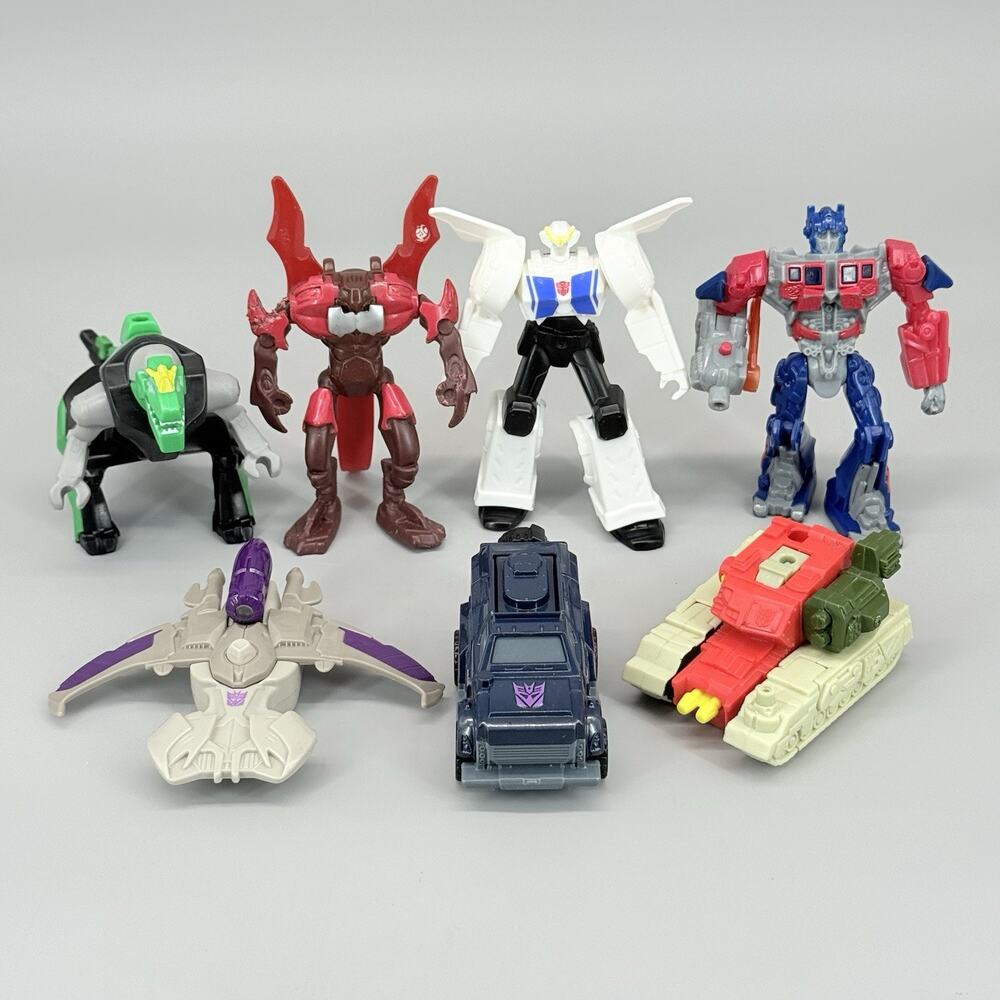 McDonalds Happy Meal & Burger King Toys Transformers Action Figure Lot #2